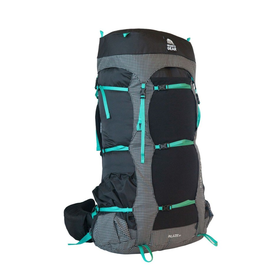 Backpacks * | Granite Gear Blaze 60 Women'S Black / Black Gingham / Teal