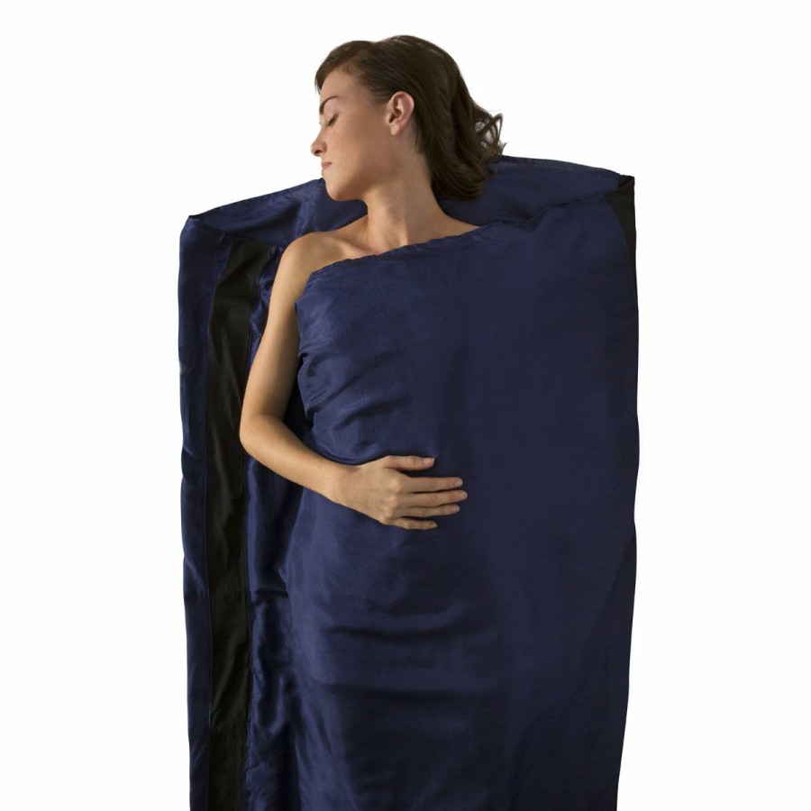 Sleeping Bags * | Sea To Summit Silk Travel Liner Standard Navy Blue