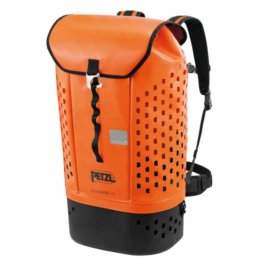 Backpacks * | Petzl Alcanadre Guide 45 Orange / Black