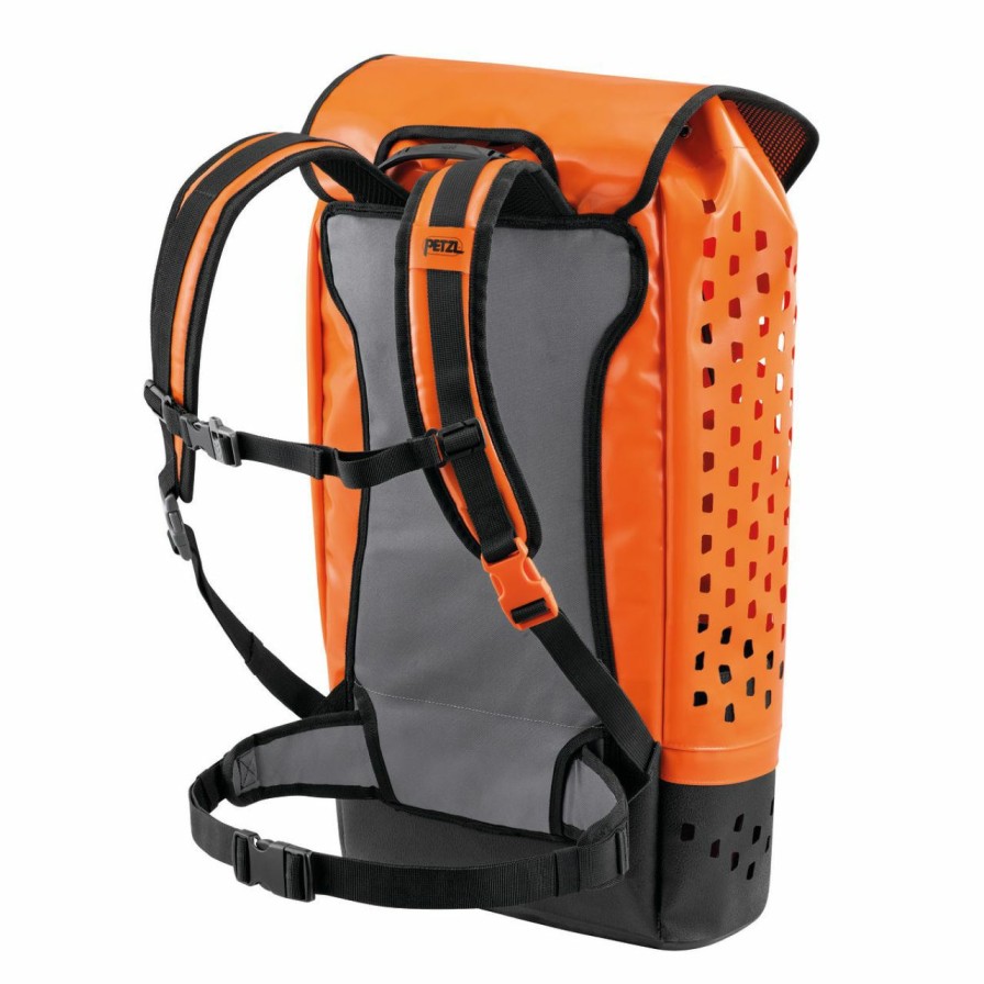 Backpacks * | Petzl Alcanadre Guide 45 Orange / Black