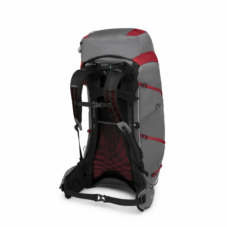 Backpacks * | Osprey Eja Pro 55 Women'S Dale Grey / Poinsettia Red