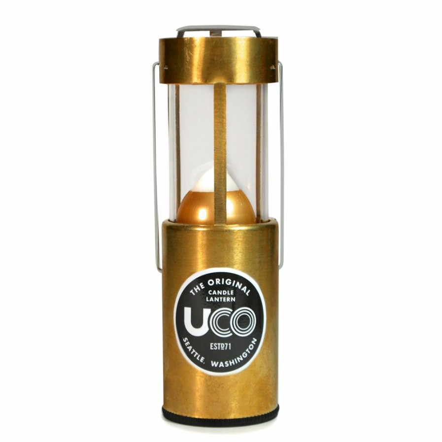 Lighting * | Uco Candle Lantern Brass