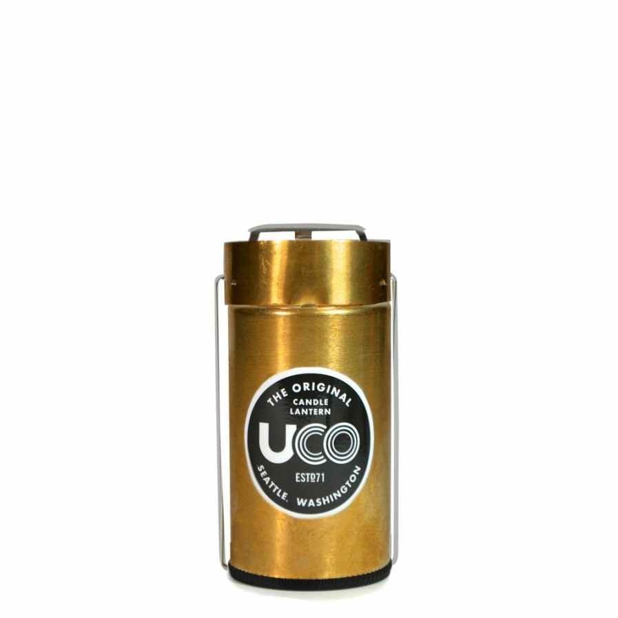 Lighting * | Uco Candle Lantern Brass