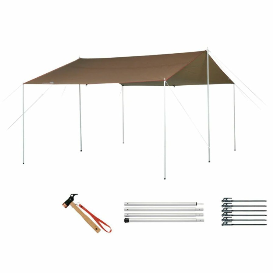 Tents * | Snow Peak Hd Recta Tarp M Set