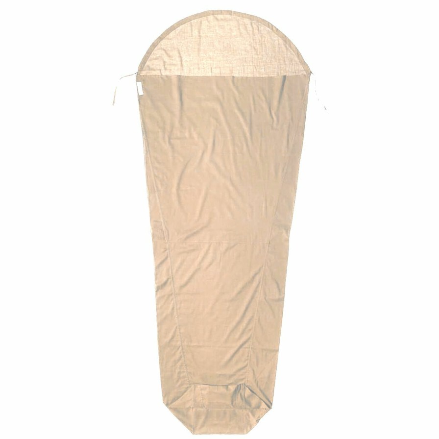 Sleeping Bags * | Cocoon Egyptian Cotton Mummyliner With Insect Shield Sand